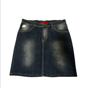 y2k apple bottoms denim skirt